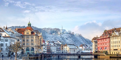 Lucerne city Old Town Switzerland